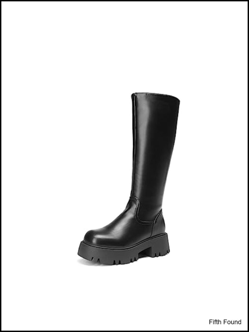 DREAM PAIRS Knee-High Platform Chunky Boots Faux Leather